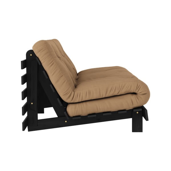 Divano letto marrone 160 cm Roots Black Night - Karup Design-image-4