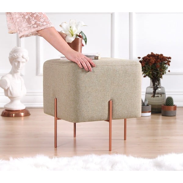 Sgabello beige Copper - Artie-image-3