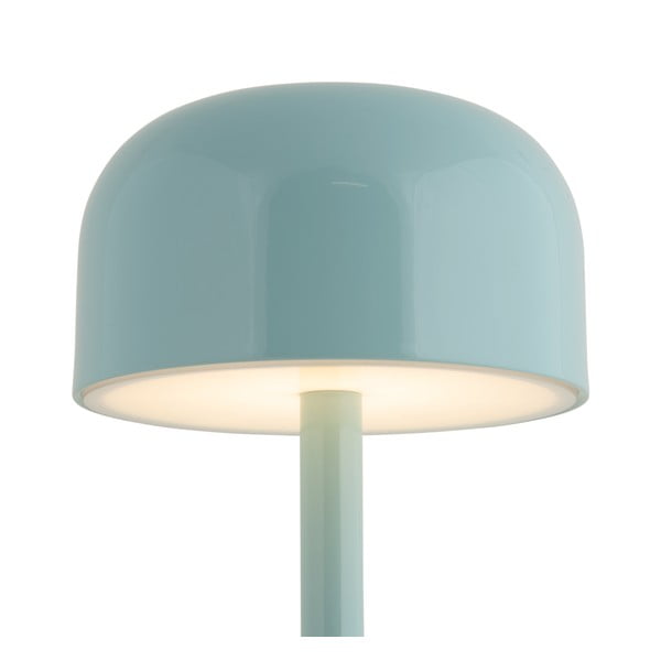 Lampada da tavolo a LED di colore azzurro con paralume in metallo (altezza 24,5 cm) James - Leitmotiv-image-3