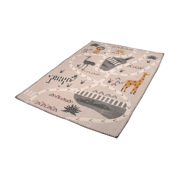 Tappeto per bambini stampato a mano , 100 x 140 cm Little Savannah - Nattiot-image-2