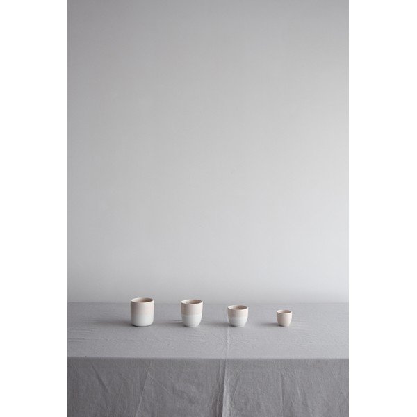 Tazza in gres rosa e bianco , 400 ml Dust - ÅOOMI-image-1