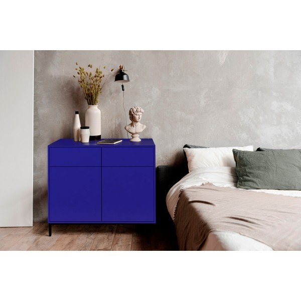 Cassettiera bassa blu 90x84 cm Wilson - Really Nice Things-image-1