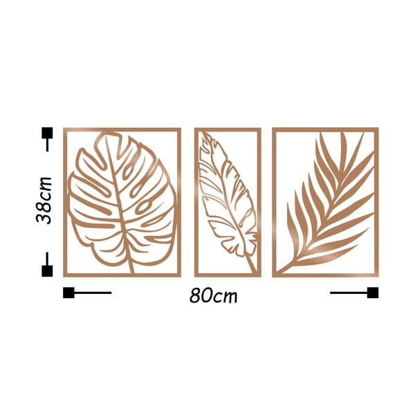 Decorazione murale in oro Scandi - Wallity-image-2