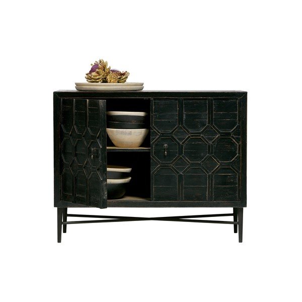 Cassettiera in legno di pino nero Bequest - BePureHome-image-3