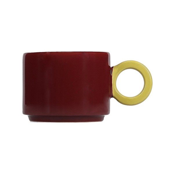 Tazza burgundy in gres 280 ml Lou – ONA