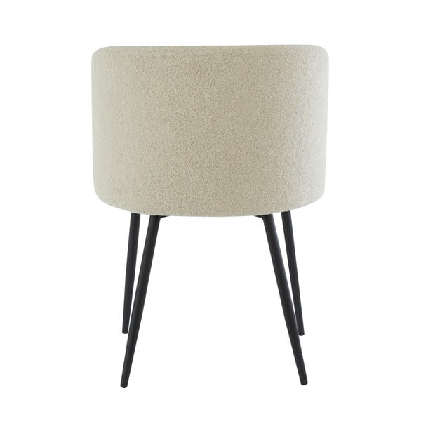 Sedia da pranzo beige in imbottito Elyna – Light & Living-image-4