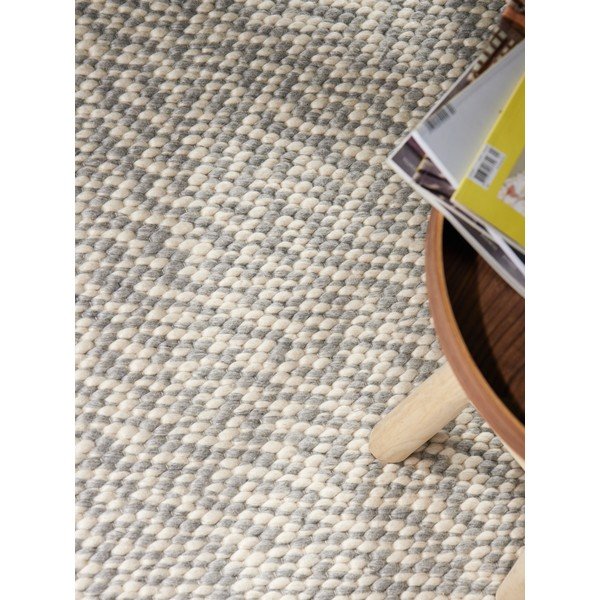 Tappeto grigio chiaro/color crema in lana tessuto a mano 160x230 cm Lyon Beans – Elle Decoration-image-2