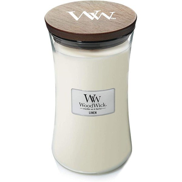 Candela al profumo di bucato appena lavato Bucato pulito, durata di combustione 110 ore - WoodWick-image-2
