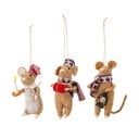 Decorazioni per albero di natale in set in lana 3 pz 11 cm Peo – Bloomingville