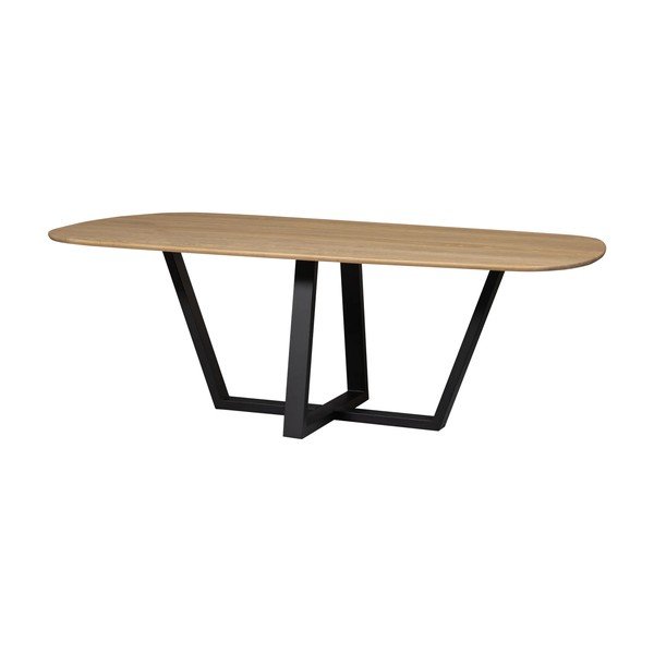 Tavolo da pranzo con piano in rovere massiccio 100x220 cm Tablo – WOOOD-image-4
