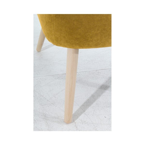 Poltrona gialla Sari Velur - Max Winzer-image-4