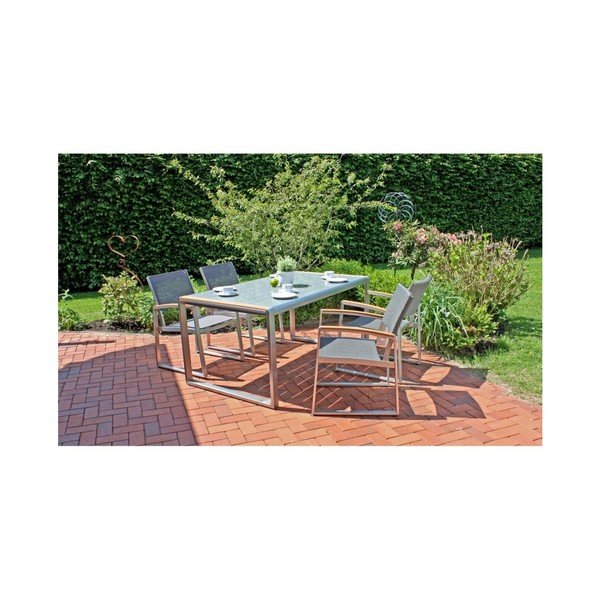 Sedia da giardino grigia Ava - Garden Pleasure-image-2