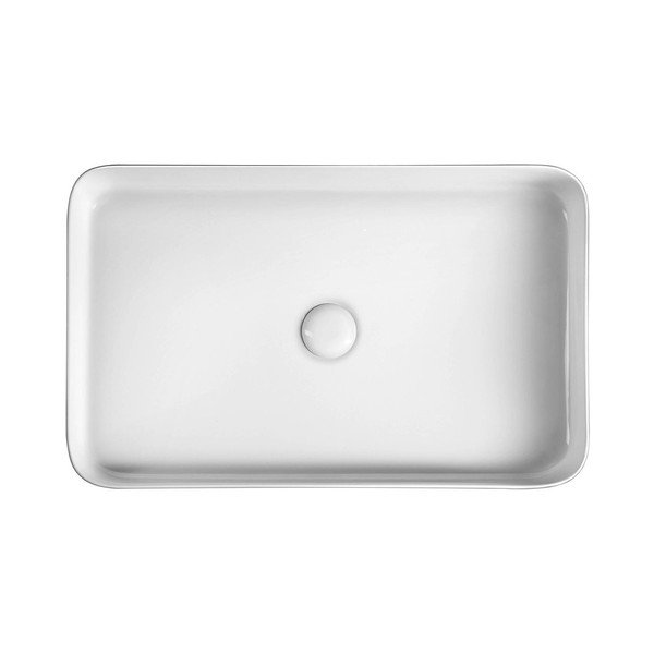 Lavabo in ceramica bianca , 65 x 40 cm Blade - Sapho-image-2