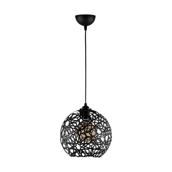 Apparecchio a sospensione nero ø 25 cm Fellini - Opviq lights-image-3