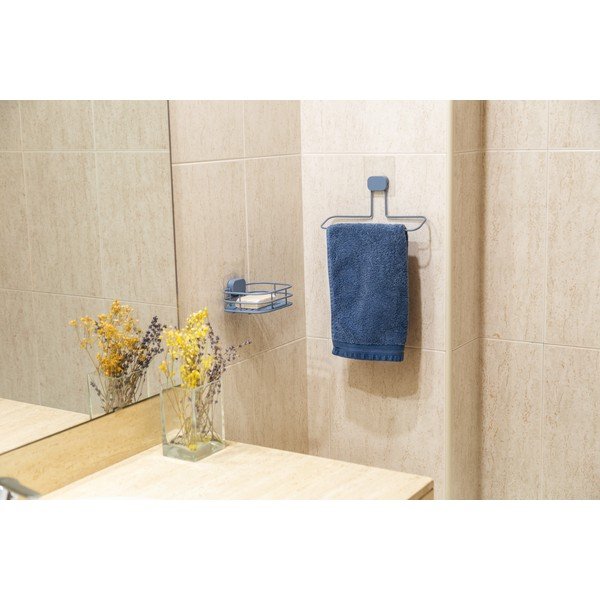 Dispenser di sapone in metallo autoportante azzurro Grena - Compactor-image-4