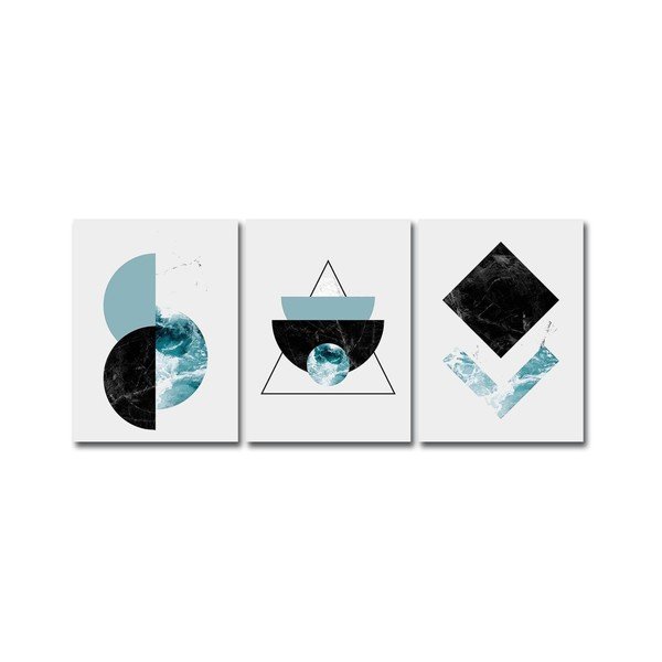 Set di 3 dipinti di Marsico - Wallity