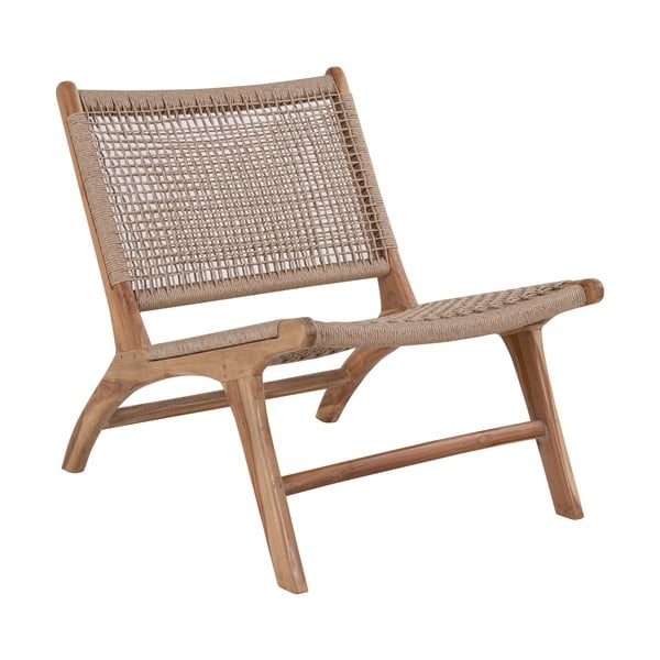 Sedia da giardino marrone in legno di teak Derby - Bonami Essentials