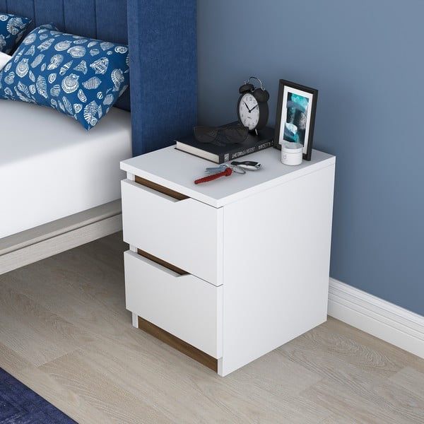 Comodino bianco Erica - Kalune Design-image-3
