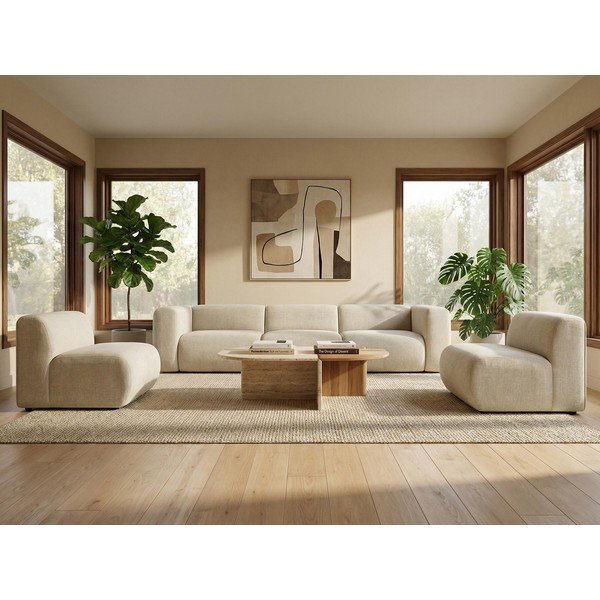 Divano angolare verde (con penisola a destra/con chaise lounge) Ekahi – Makamii-image-1