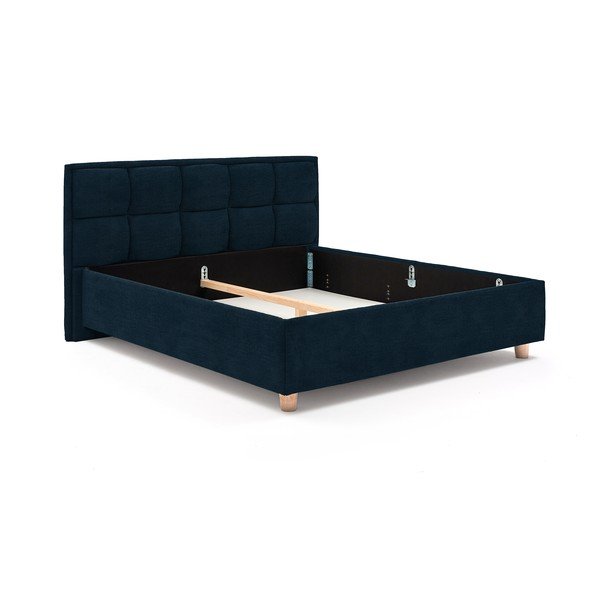 Letto matrimoniale blu scuro con contenitore , 180 x 200 cm Karme - ProSpánek-image-2