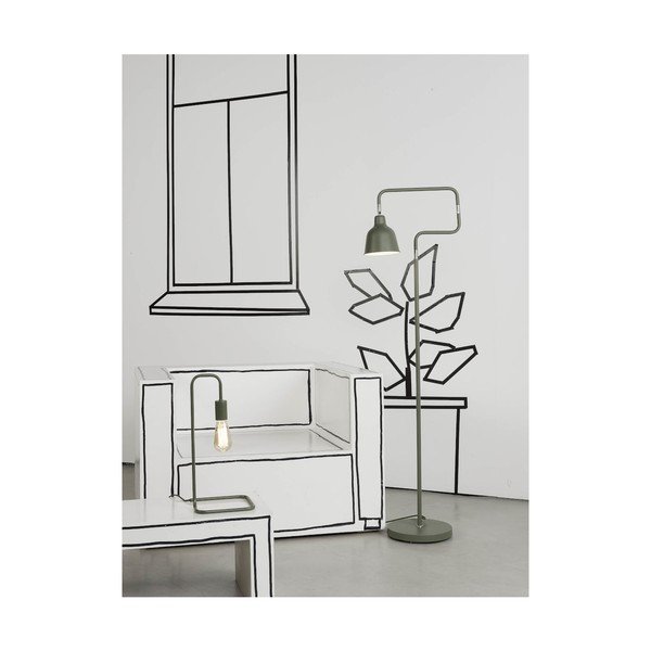 Lampada da terra verde con paralume in metallo (altezza 150 cm) London - it's about RoMi-image-1