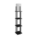 Lampada da terra nera (altezza totale 135 cm) Nora – Opviq lights
