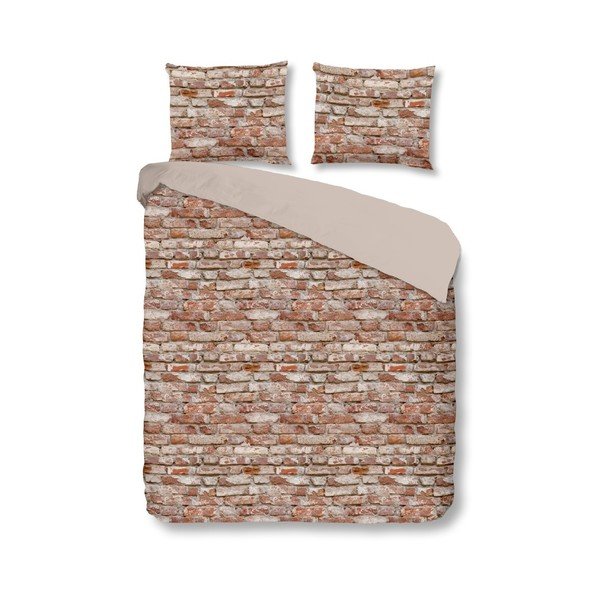 Biancheria da letto in cotone Brick, 200 x 240 cm - Good Morning