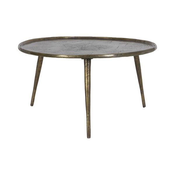 Tavolino rotondo in metallo bronzo ø 67,5 cm Babina - Light & Living-image-2