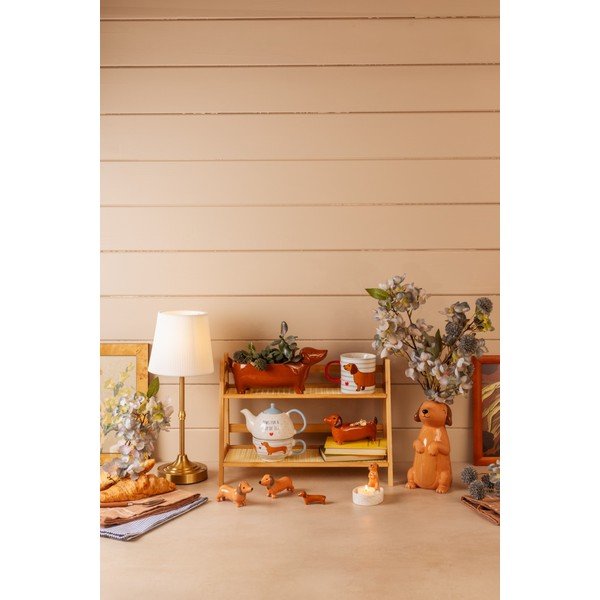 Coprivaso in ceramica Sausage Dog – Sass & Belle-image-1