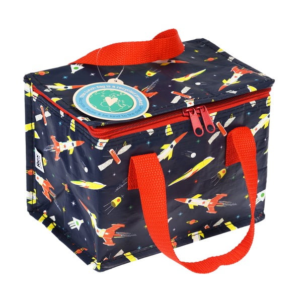 Borsa termica blu scuro Space Age Rocket – Rex London-image-3