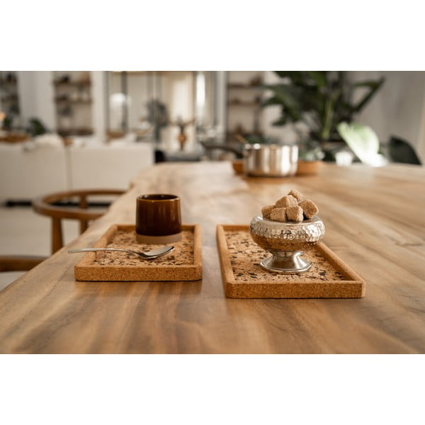 Vassoio in sughero 14,5x22,5 cm Querco - ZicZac-image-1