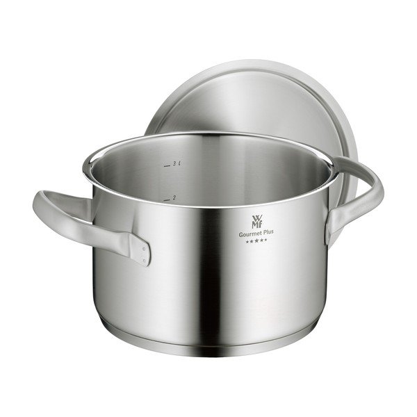 Pentola in acciaio inox con coperchio Cromargan® , ⌀ 20 cm Gourmet Plus - WMF-image-4
