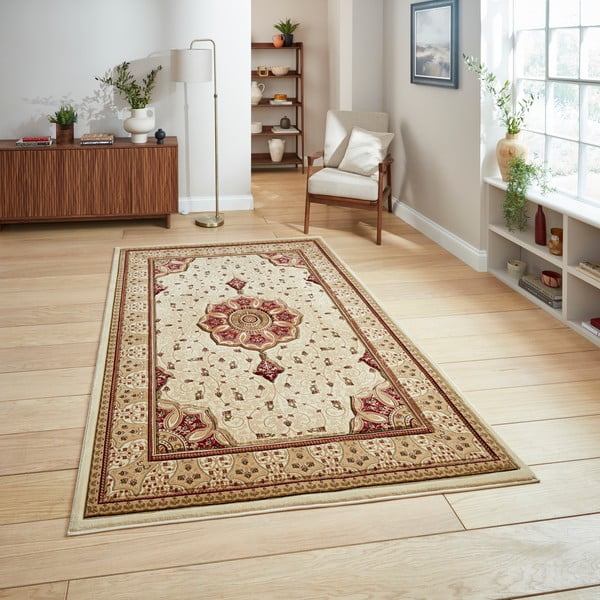 Tappeto crema e marrone Heritage, 160 x 230 cm - Think Rugs-image-2