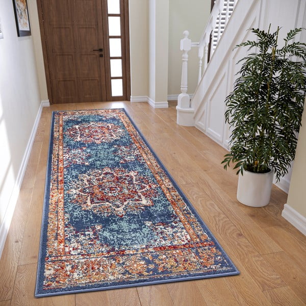 Tappeto blu scuro 80x240 cm Orient Maderno - Hanse Home-image-1