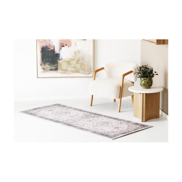 Passatoia beige/blu polveroso 80x200 cm Havana – House Nordic-image-1