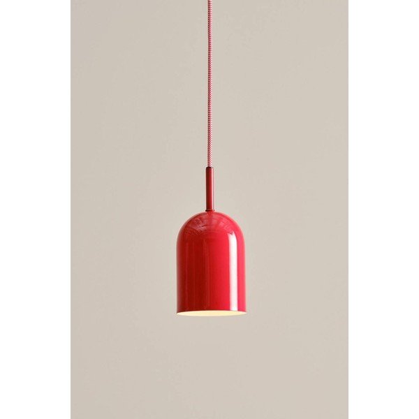 Lampadario rosso in metallo ø 10 cm Ara – Jotex-image-1