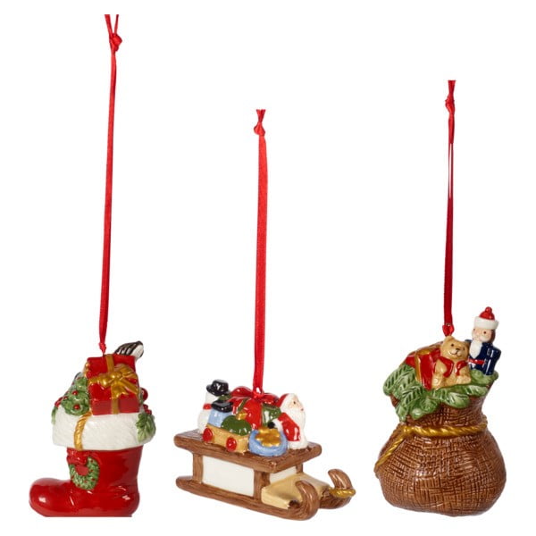 Set di 3 ornamenti natalizi in porcellana Villeroy & Boch - Villeroy&Boch