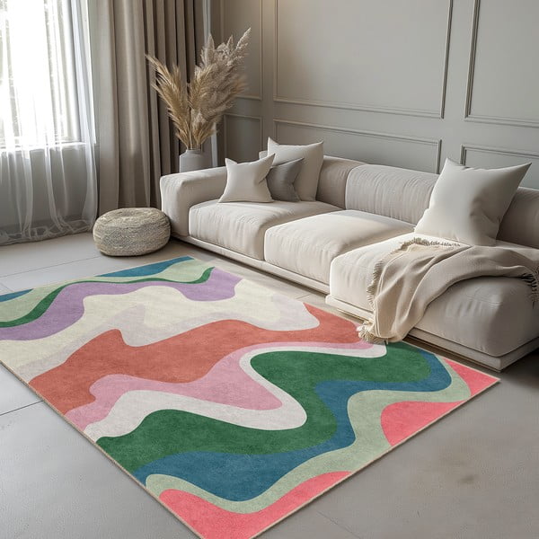 Tappeto lavabile 120x180 cm Squiggly Breeze – Mila Home-image-1