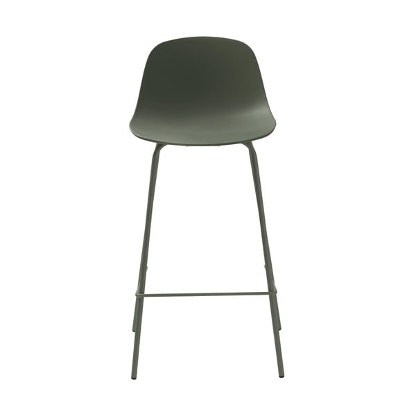 Sgabello da bar in plastica kaki 92,5 cm Whitby - Unique Furniture