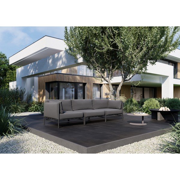 Divano modulare da giardino grigio scuro 234 cm Dandy - Sit Sit-image-4