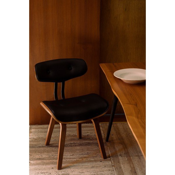 Sedia Wallnut nera Blackwood - Dutchbone-image-1