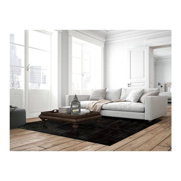 Tappeto Unic Liso Negro, 65 x 120 cm - Universal-image-2