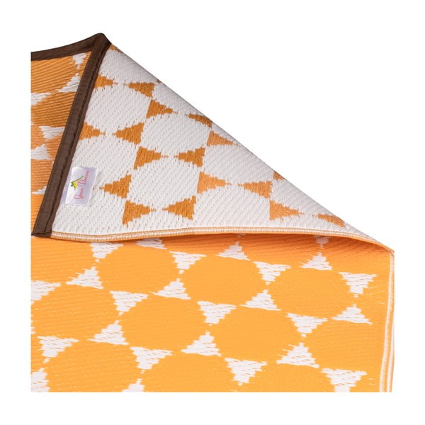 Tappeto per esterni arancione Esagono, 90 x 150 cm - Green Decore-image-4