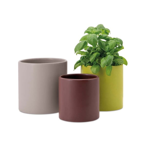 Contenitori in porcellana per vasi di erbe aromatiche in set da 3 pezzi ø 17 cm Siena - Remember