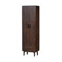 Armadietto colore naturale scuro in mango massiccio 60x200x35 cm Liya – WOOOD