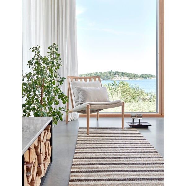 Tappeto da interno/esterno beige 70x120 cm Teo Brown – Pappelina-image-2