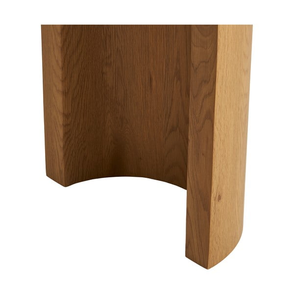 Tavolo consolle di colore naturale con effetto rovere 38x114 cm Bibione – House Nordic-image-3