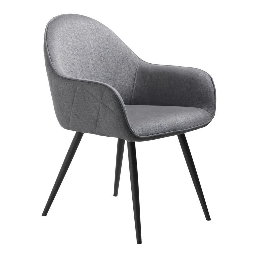 Sedia da pranzo grigia in imbottito con braccioli Minto – Unique Furniture | Sedie da pranzo