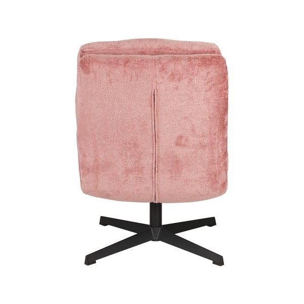 Poltrona rosa girevole Kai – White Label-image-4