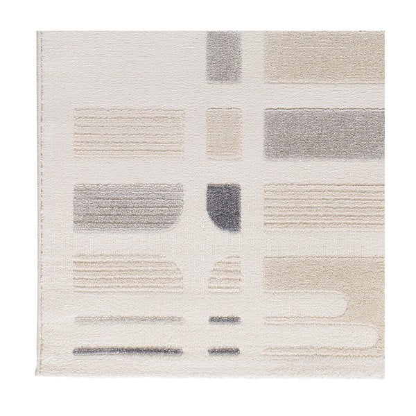 Tappeto grigio chiaro/avorio 80x150 cm Flora – Universal-image-3